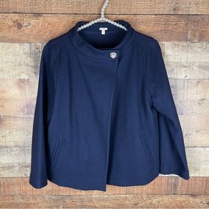 J. Crew Navy Blazer Jacket Coat Women’s Size Small